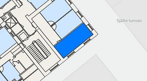 
							Planritning för Spaces Gamla Stan, 1 privata rum, 21 m²