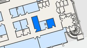 
							Planritning för United Spaces Östra Hamngatan, 2 privata rum, 20 m²