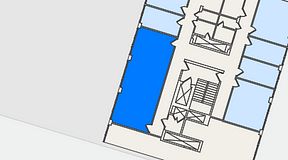 
							Planritning för C/O Handenterminalen 5, 1 privata rum, 50 m²