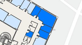 
							Planritning för Spaces Göteborg Gamlestan, 5 privata rum, 66 m²