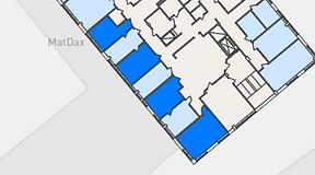 Planritning för Regus Hagsätra, 4 privata rum, 70 m²