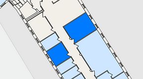 Planritning för FASTOFFICE S:t Olofsgatan, 2 privata rum, 39 m²