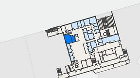 
							Planritning för Flexiwork Hovet, 2 privata rum, 42 m²