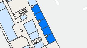 
							Planritning för The Works Västra Järnvägsgatan, 5 privata rum, 87 m²