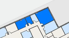
							Planritning för Spaces Hyllie Vista, 3 privata rum, 62 m²