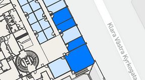 
							Planritning för Convendum Vasagatan 16, 4 privata rum, 110 m²