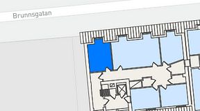 
							Planritning för KG10 Kungsgatan 8, 1 privata rum, 16 m²