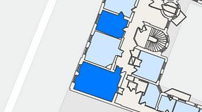Planritning för Nybrogatan Business Center Nybrogatan 34, 2 privata rum, 60 m²