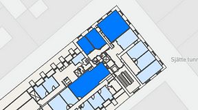 
							Planritning för Spaces Gamla Stan, 4 privata rum, 127 m²