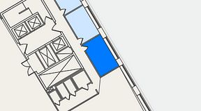 Planritning för United Spaces Lindholmen, 1 privata rum, 20 m²