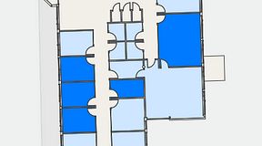 
							Planritning för Helio Frösundavik, 5 privata rum, 72 m²