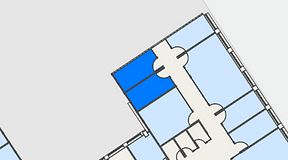 
							Planritning för C/O Torshamnsgatan 35, 2 privata rum, 22 m²