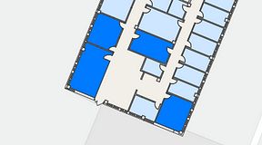 
							Planritning för Växthuset Jägershillgatan, 4 privata rum, 88 m²