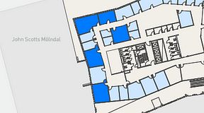 
							Planritning för Mindpark Mölndal, 5 privata rum, 132 m²