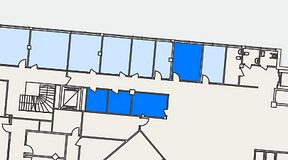 
							Planritning för Spaces Helsingborg Väla, 4 privata rum, 40 m²