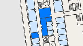 
							Planritning för Spaces Nordenskiöldsgatan, 4 privata rum, 54 m²