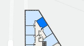 
							Planritning för A house Sickla, 1 privata rum, 21 m²