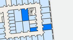 
							Planritning för QuickOffice Kista, 3 privata rum, 29 m²