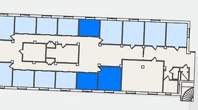 
							Planritning för Regus Triangeln Station, 3 privata rum, 36 m²