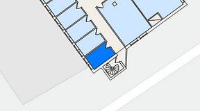 
							Planritning för THE WORKS Slakthusområdet, 1 privata rum, 9 m²