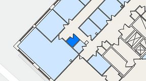 
							Planritning för United Spaces Lindholmen, 1 privata rum, 5 m²