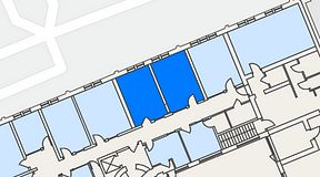 Planritning för Genetor Elverket, 2 privata rum, 44 m²