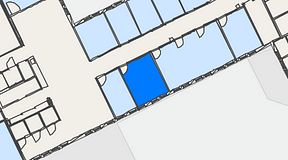 Planritning för iOffice Kungsgatan 64, 1 privata rum, 15 m²