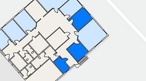 
							Planritning för Easy Office Kungsängen, 3 privata rum, 35 m²