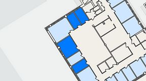 
							Planritning för FirstOffice Kista Time Building, 4 privata rum, 46 m²