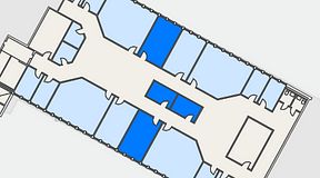 
							Planritning för Växthuset Stensjögatan, 4 privata rum, 56 m²