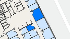 
							Planritning för Spaces Hyllie Vista, 2 privata rum, 25 m²