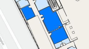 Planritning för United Spaces Waterfront Klarabergsviadukten, 3 privata rum, 75 m²