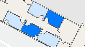 Planritning för See you at work Sundsvall, 2 privata rum, 13 m²
