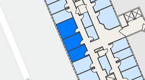 Planritning för Regus Helsingborg Södergatan, 3 privata rum, 37 m²