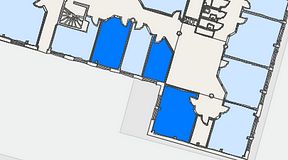 
							Planritning för Quick Office Danderyd, 3 privata rum, 46 m²