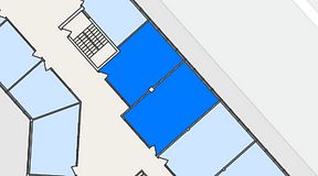 
							Planritning för FASTOFFICE Lunda, 2 privata rum, 80 m²