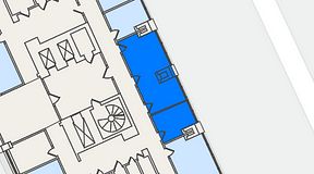
							Planritning för 7A Vasagatan, 1 privata rum, 40 m²