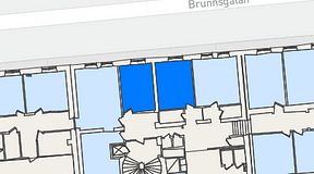 
							Planritning för KG10 Kungsgatan 8, 2 privata rum, 30 m²