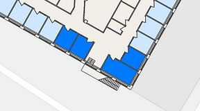 
							Planritning för FASTOFFICE Finlandsgatan 36, 4 privata rum, 45 m²