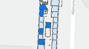 
							Planritning för Regus Triangeln Station, 5 privata rum, 63 m²