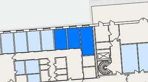 Planritning för Embassy House Lund, 3 privata rum, 44 m²