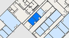 
							Planritning för FirstOffice Hemvärnsgatan 9, 2 privata rum, 16 m²