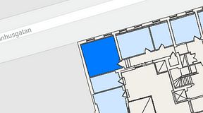 
							Planritning för Regus Östra Hamngatan, 1 privata rum, 29 m²