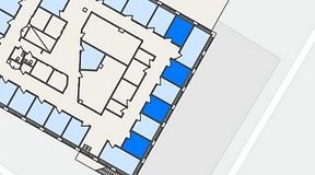 
							Planritning för FASTOFFICE Finlandsgatan 36, 4 privata rum, 41 m²
