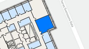 
							Planritning för Spaces Lindholmen, 1 privata rum, 26 m²