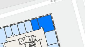 
							Planritning för Regus Östra Hamngatan, 2 privata rum, 39 m²