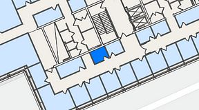 
							Planritning för Spaces Lindholmen, 1 privata rum, 5 m²