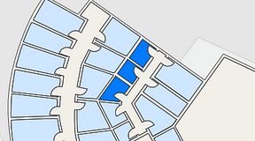 Planritning för Quick Office Bromma Blocks, 3 privata rum, 12 m²