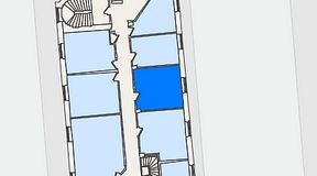 
							Planritning för KG10 Kungsgatan 8, 1 privata rum, 23 m²