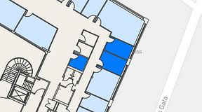 
							Planritning för Spaces Göteborg Gamlestan, 3 privata rum, 25 m²